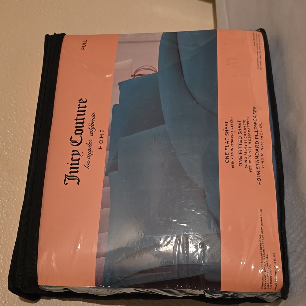 Juicy Couture Blue Bedding Sheets
